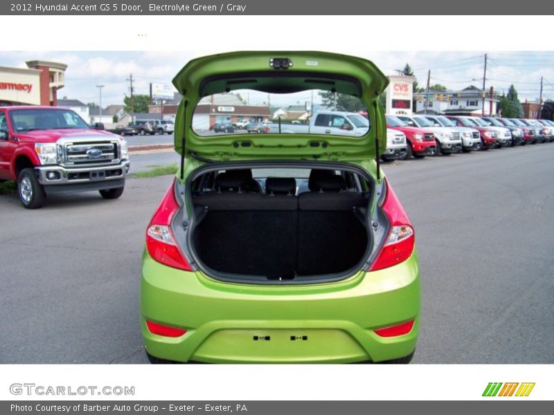 Electrolyte Green / Gray 2012 Hyundai Accent GS 5 Door