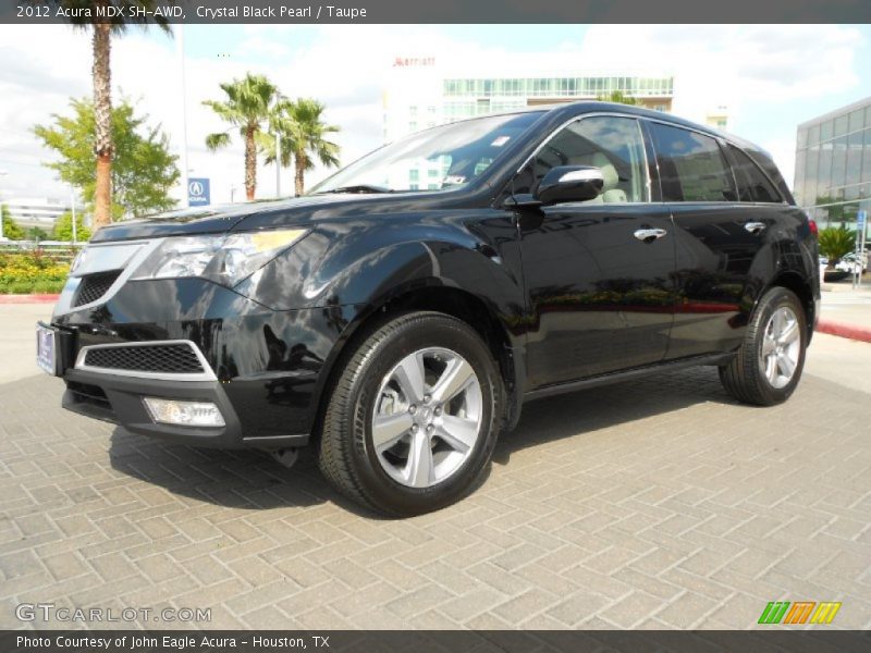 Crystal Black Pearl / Taupe 2012 Acura MDX SH-AWD