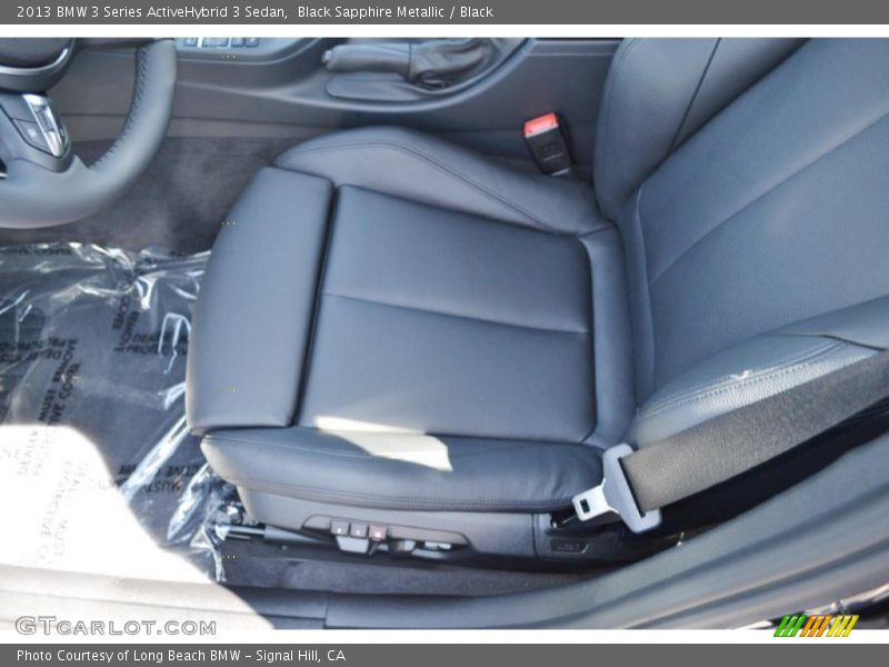 Black Sapphire Metallic / Black 2013 BMW 3 Series ActiveHybrid 3 Sedan