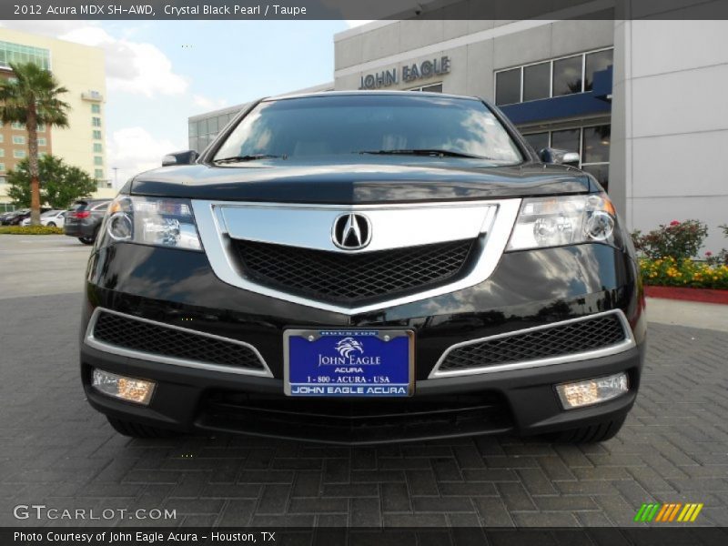 Crystal Black Pearl / Taupe 2012 Acura MDX SH-AWD