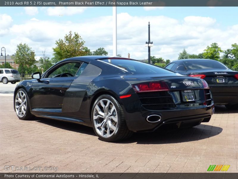 Phantom Black Pearl Effect / Fine Nappa Black Leather 2010 Audi R8 5.2 FSI quattro