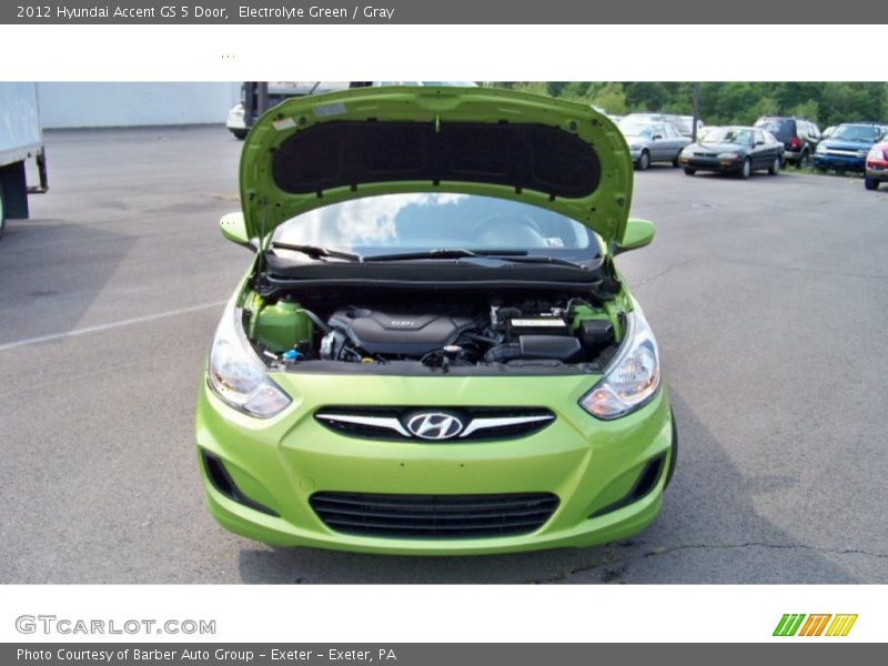 Electrolyte Green / Gray 2012 Hyundai Accent GS 5 Door