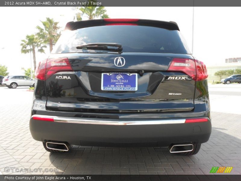Crystal Black Pearl / Taupe 2012 Acura MDX SH-AWD