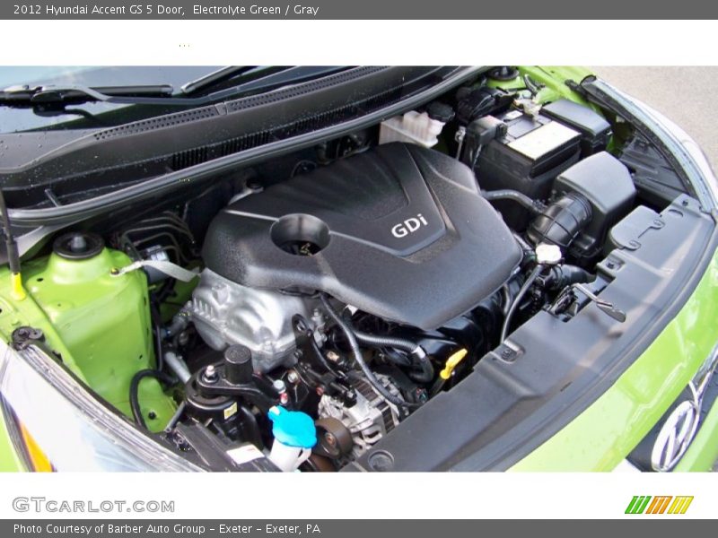Electrolyte Green / Gray 2012 Hyundai Accent GS 5 Door