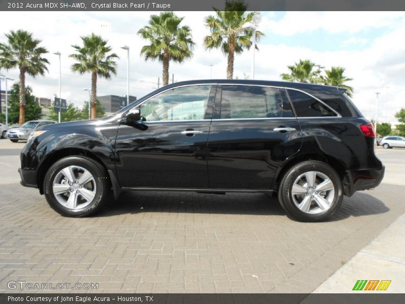 Crystal Black Pearl / Taupe 2012 Acura MDX SH-AWD