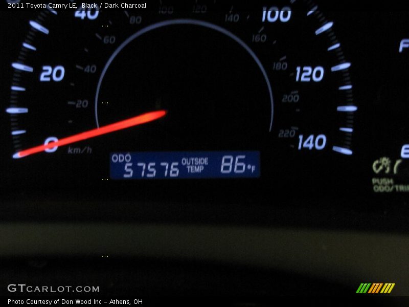 Black / Dark Charcoal 2011 Toyota Camry LE