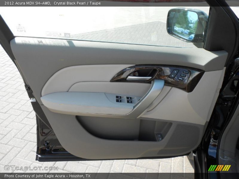 Crystal Black Pearl / Taupe 2012 Acura MDX SH-AWD