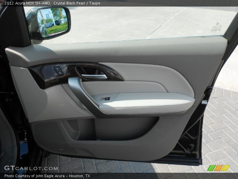 Crystal Black Pearl / Taupe 2012 Acura MDX SH-AWD