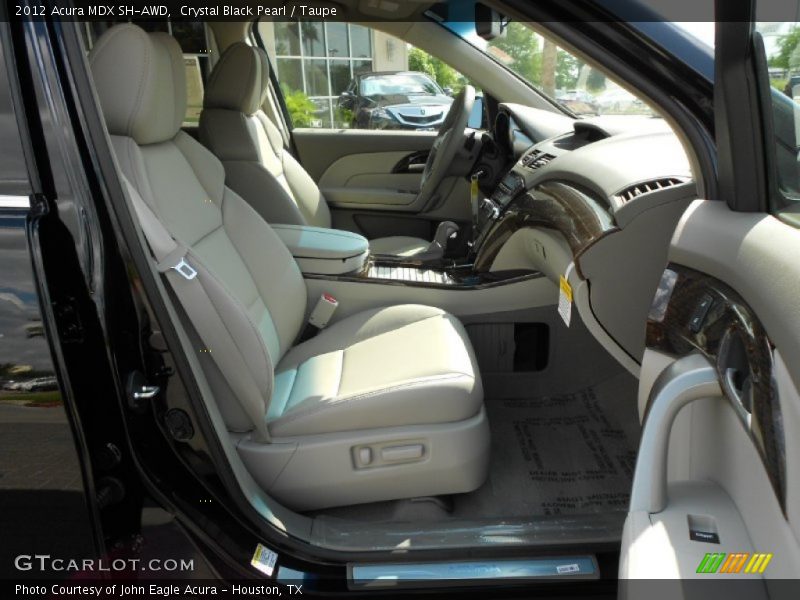 Crystal Black Pearl / Taupe 2012 Acura MDX SH-AWD