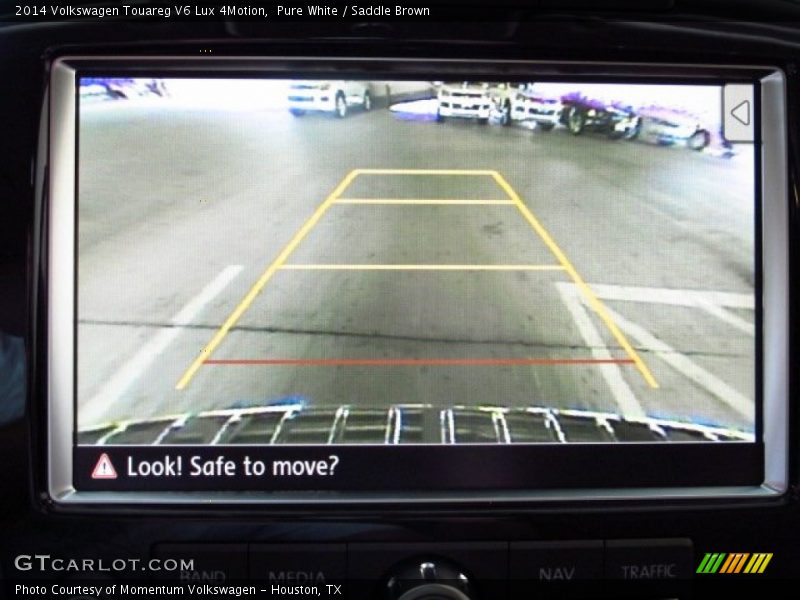 Pure White / Saddle Brown 2014 Volkswagen Touareg V6 Lux 4Motion