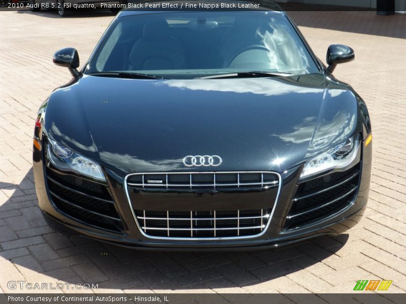 Phantom Black Pearl Effect / Fine Nappa Black Leather 2010 Audi R8 5.2 FSI quattro
