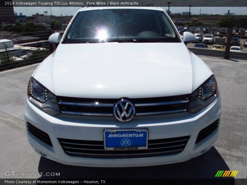 Pure White / Black Anthracite 2014 Volkswagen Touareg TDI Lux 4Motion