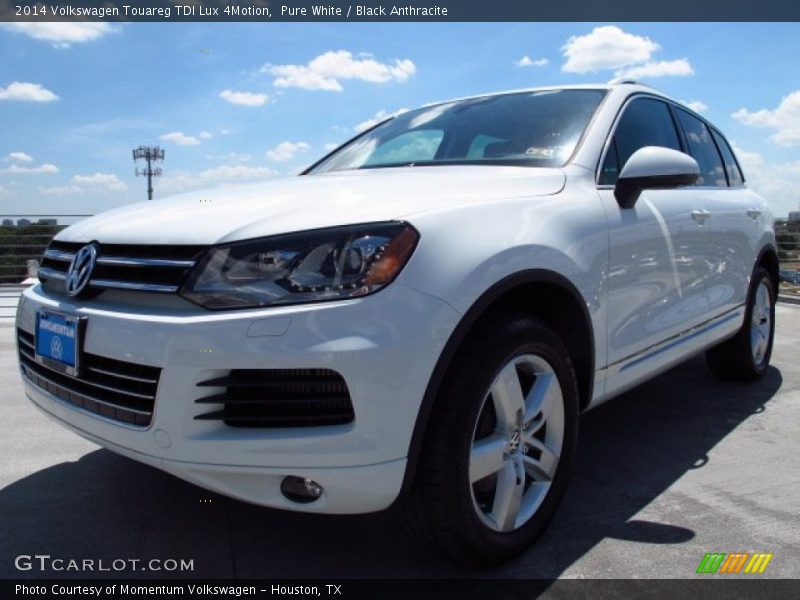 Pure White / Black Anthracite 2014 Volkswagen Touareg TDI Lux 4Motion