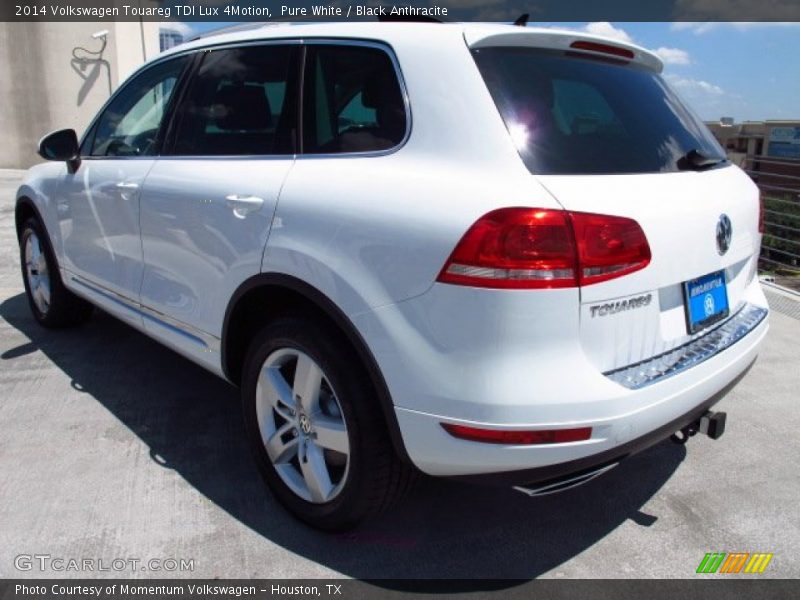 Pure White / Black Anthracite 2014 Volkswagen Touareg TDI Lux 4Motion