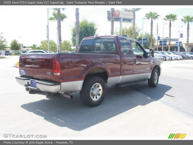 Dark Toreador Red Metallic / Dark Flint 2005 Ford F250 Super Duty XLT SuperCab