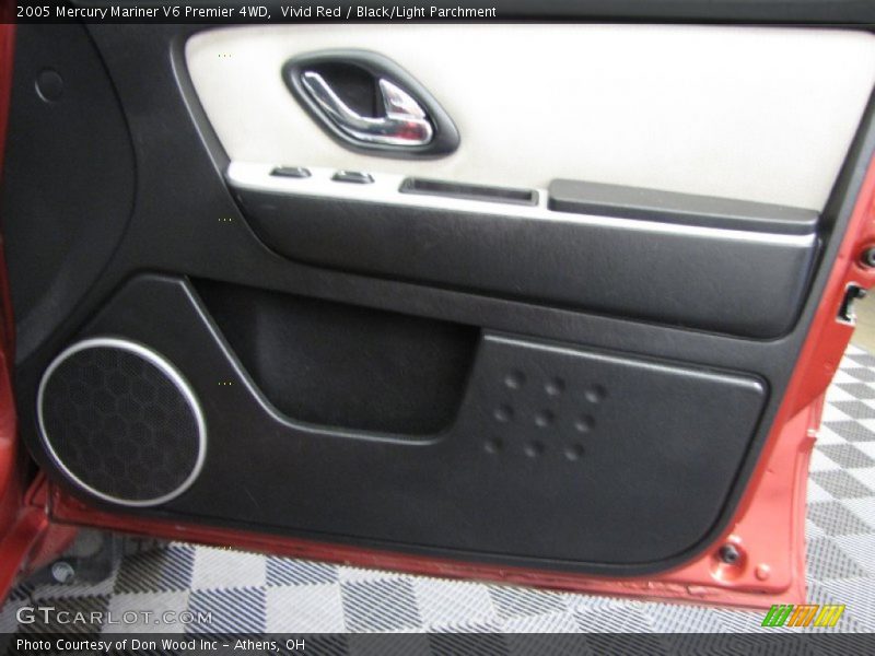 Vivid Red / Black/Light Parchment 2005 Mercury Mariner V6 Premier 4WD