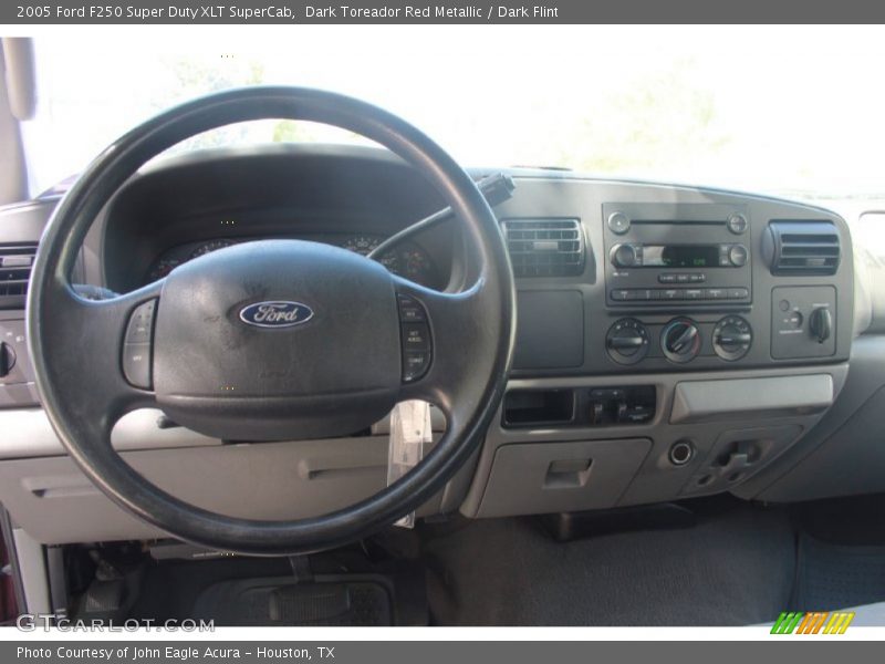 Dark Toreador Red Metallic / Dark Flint 2005 Ford F250 Super Duty XLT SuperCab