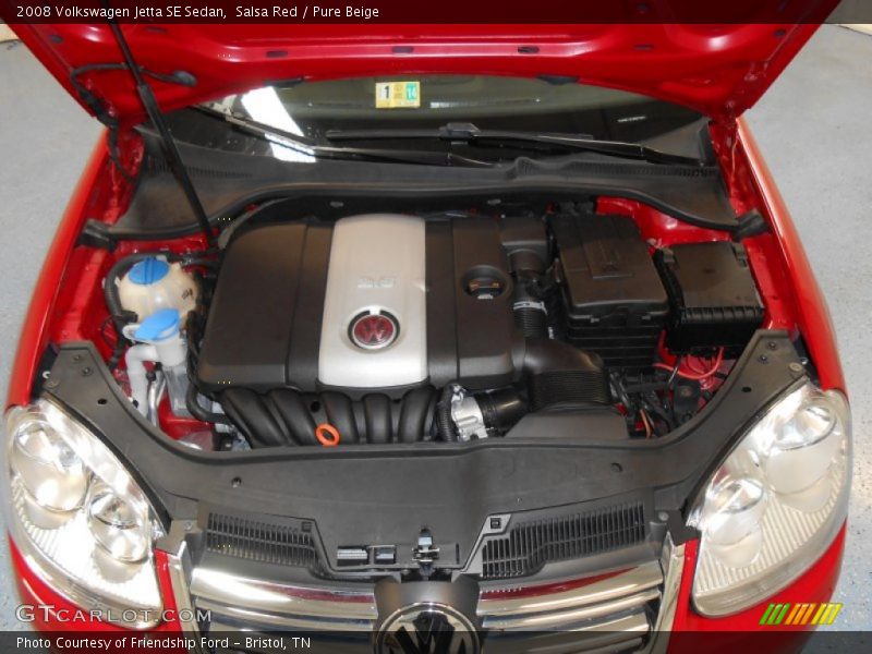 Salsa Red / Pure Beige 2008 Volkswagen Jetta SE Sedan