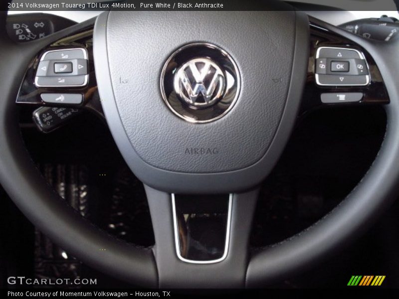 Pure White / Black Anthracite 2014 Volkswagen Touareg TDI Lux 4Motion