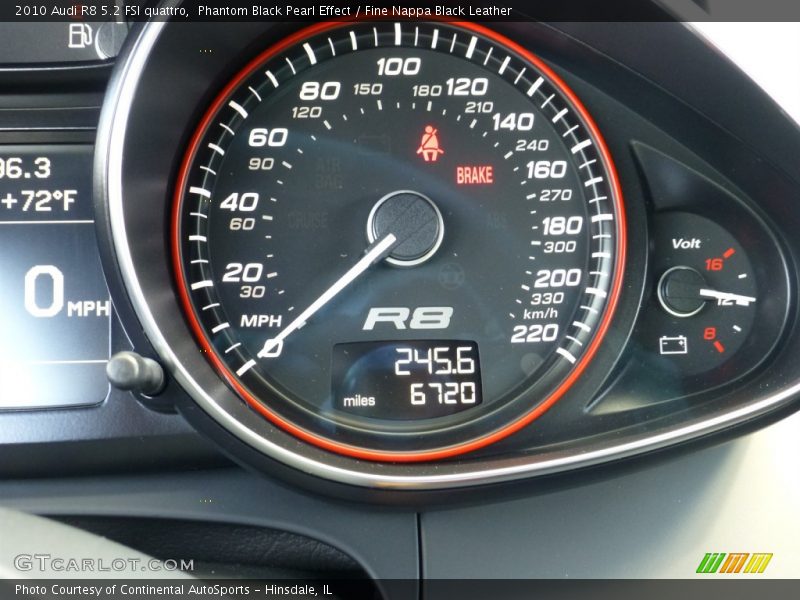  2010 R8 5.2 FSI quattro 5.2 FSI quattro Gauges