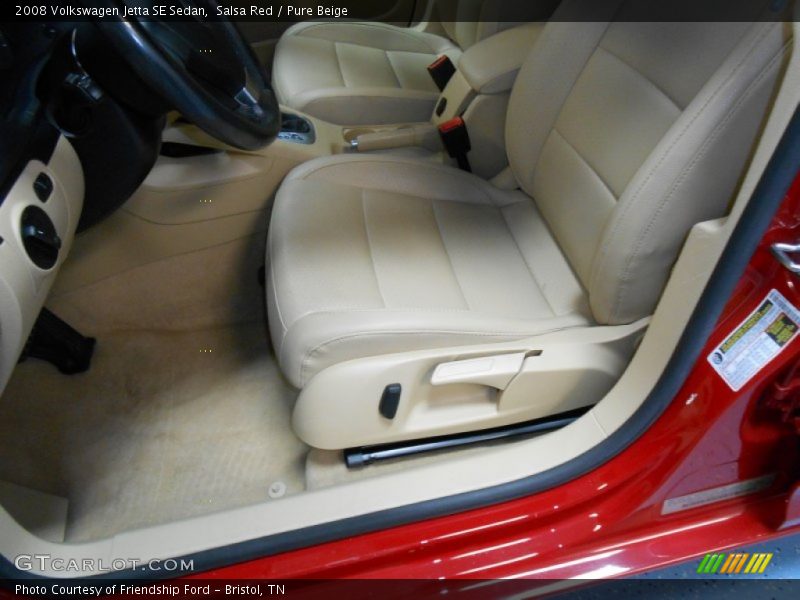 Salsa Red / Pure Beige 2008 Volkswagen Jetta SE Sedan