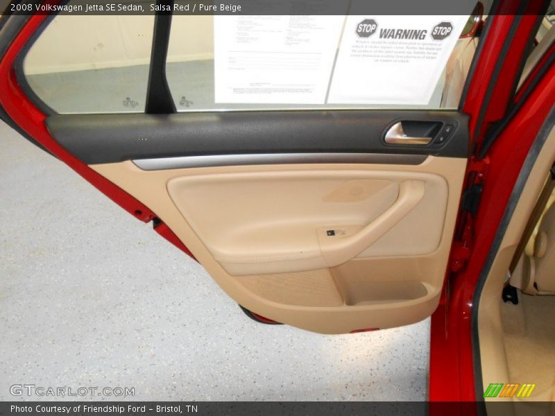 Salsa Red / Pure Beige 2008 Volkswagen Jetta SE Sedan