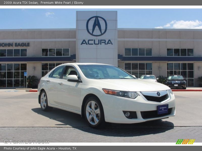 Premium White Pearl / Ebony 2009 Acura TSX Sedan