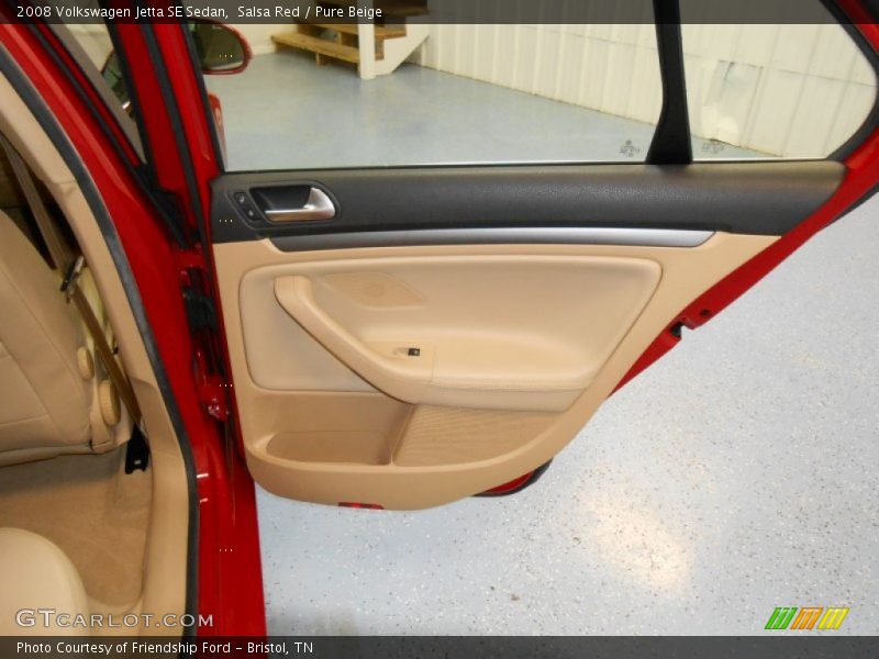 Salsa Red / Pure Beige 2008 Volkswagen Jetta SE Sedan