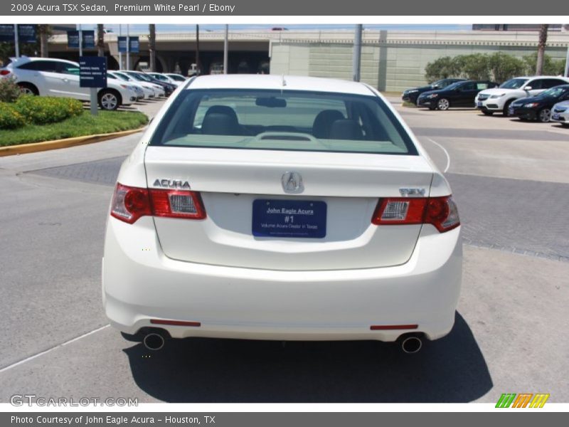 Premium White Pearl / Ebony 2009 Acura TSX Sedan