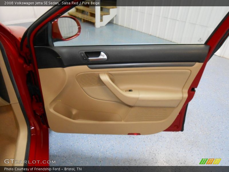Salsa Red / Pure Beige 2008 Volkswagen Jetta SE Sedan