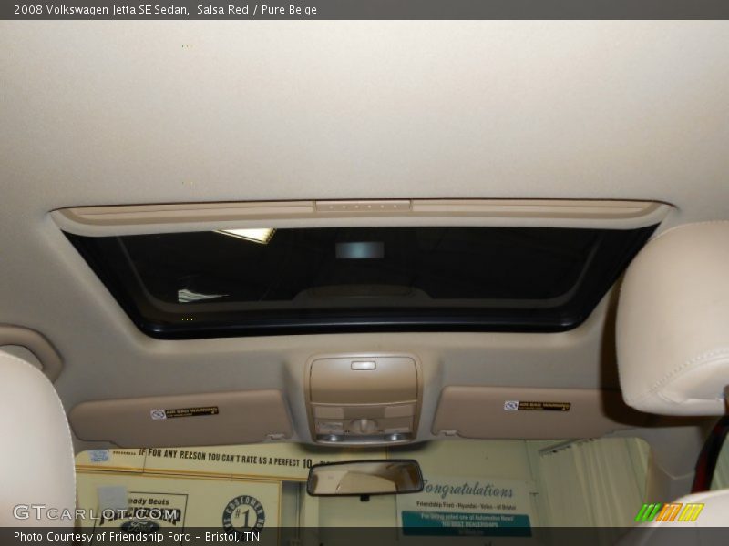 Salsa Red / Pure Beige 2008 Volkswagen Jetta SE Sedan