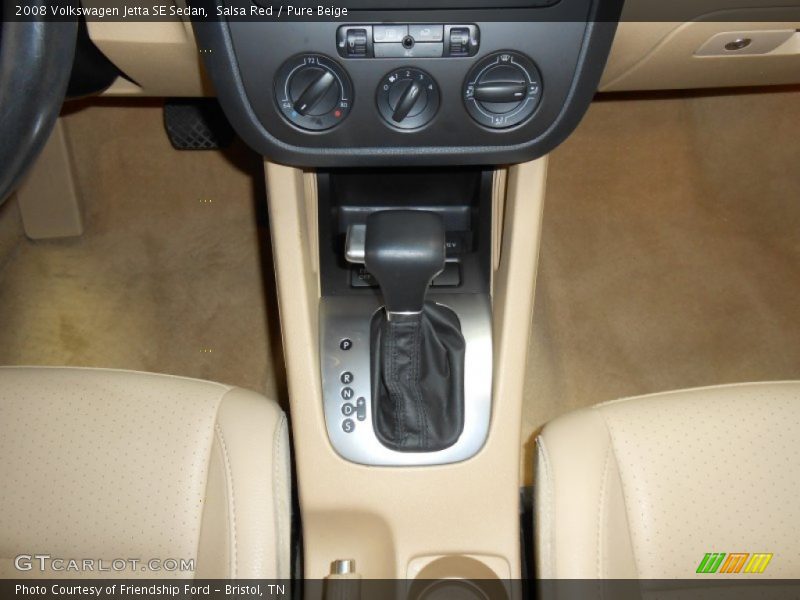 Salsa Red / Pure Beige 2008 Volkswagen Jetta SE Sedan