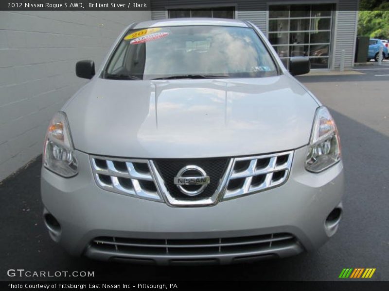 Brilliant Silver / Black 2012 Nissan Rogue S AWD