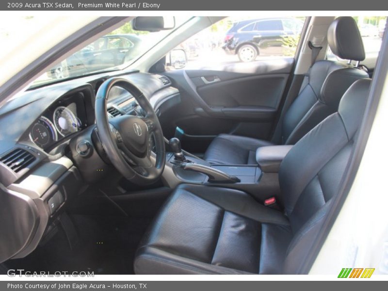 Premium White Pearl / Ebony 2009 Acura TSX Sedan