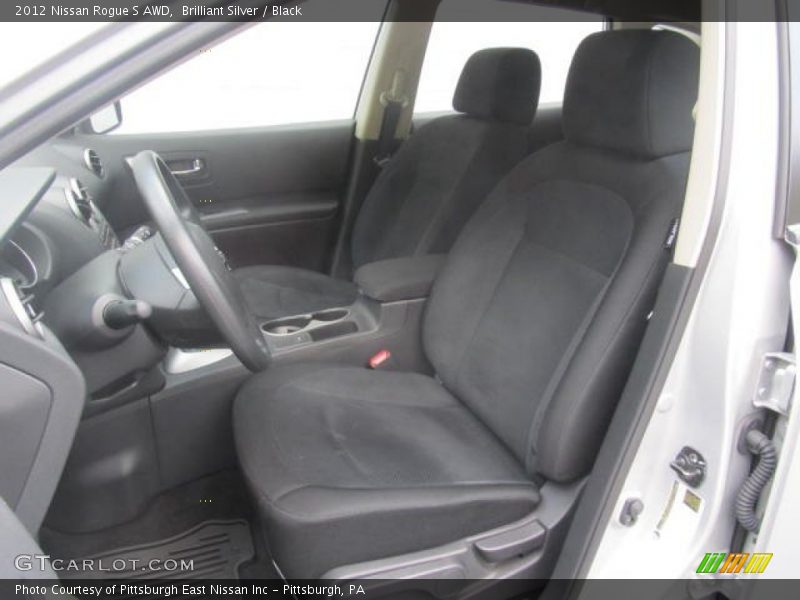 Brilliant Silver / Black 2012 Nissan Rogue S AWD