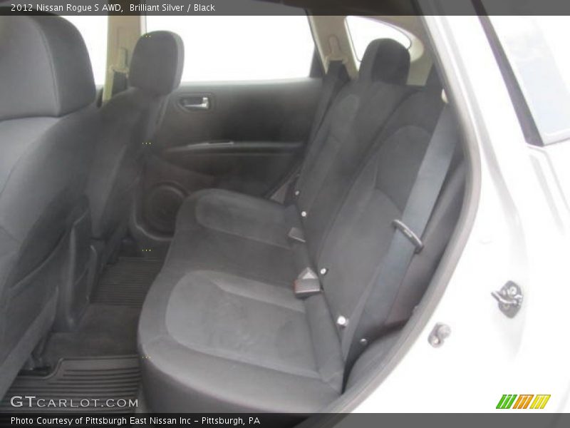 Brilliant Silver / Black 2012 Nissan Rogue S AWD