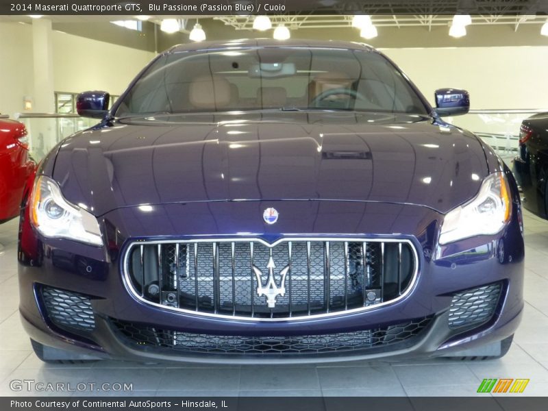 Blu Passione (Passion Blue) / Cuoio 2014 Maserati Quattroporte GTS