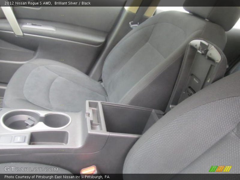 Brilliant Silver / Black 2012 Nissan Rogue S AWD
