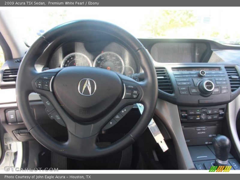 Premium White Pearl / Ebony 2009 Acura TSX Sedan
