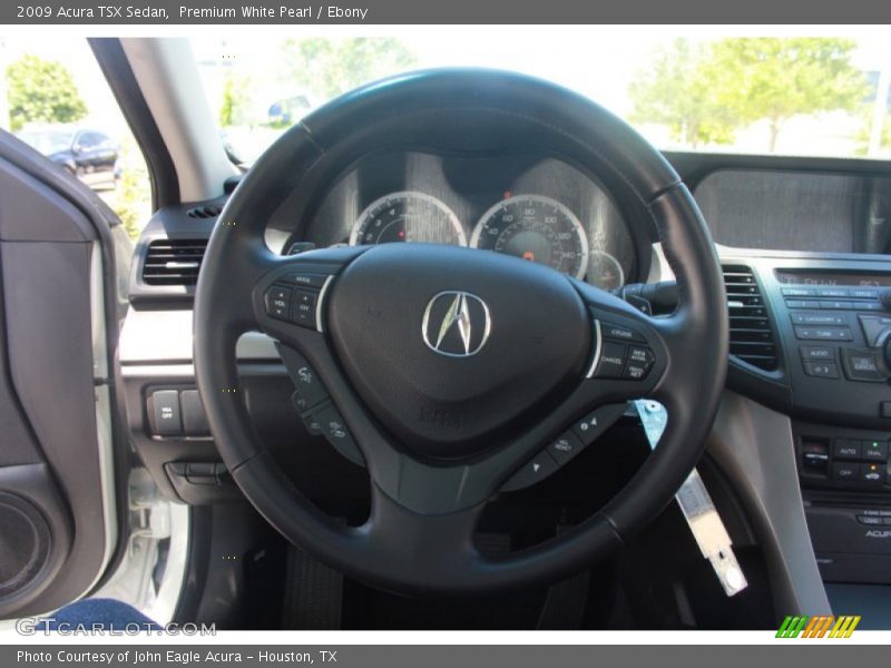 Premium White Pearl / Ebony 2009 Acura TSX Sedan