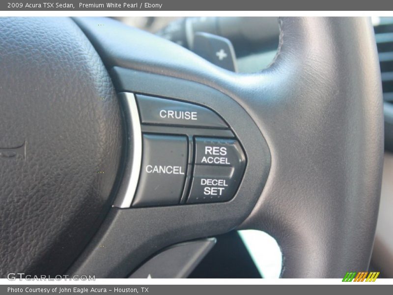 Premium White Pearl / Ebony 2009 Acura TSX Sedan