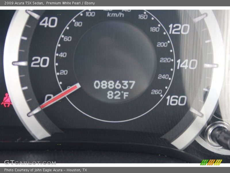 Premium White Pearl / Ebony 2009 Acura TSX Sedan