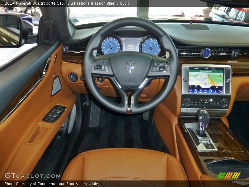 Blu Passione (Passion Blue) / Cuoio 2014 Maserati Quattroporte GTS
