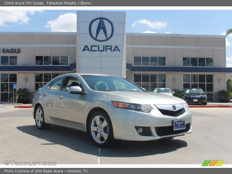 Palladium Metallic / Ebony 2009 Acura TSX Sedan