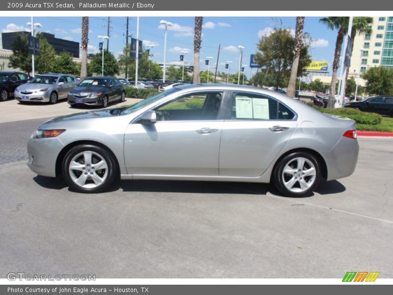 Palladium Metallic / Ebony 2009 Acura TSX Sedan