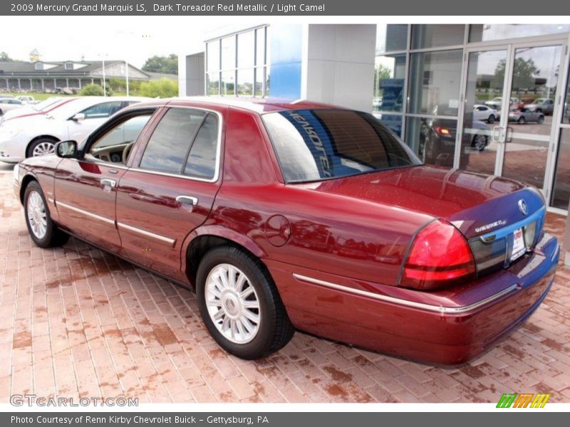 Dark Toreador Red Metallic / Light Camel 2009 Mercury Grand Marquis LS