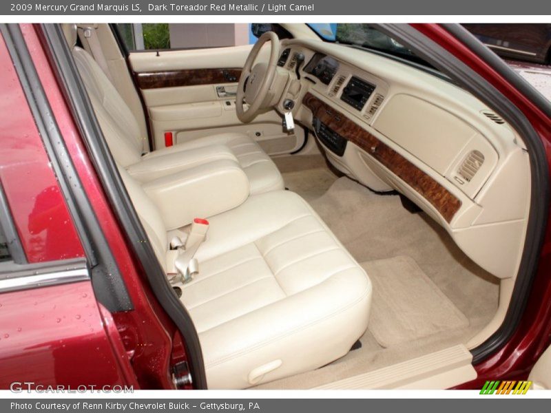 Dark Toreador Red Metallic / Light Camel 2009 Mercury Grand Marquis LS