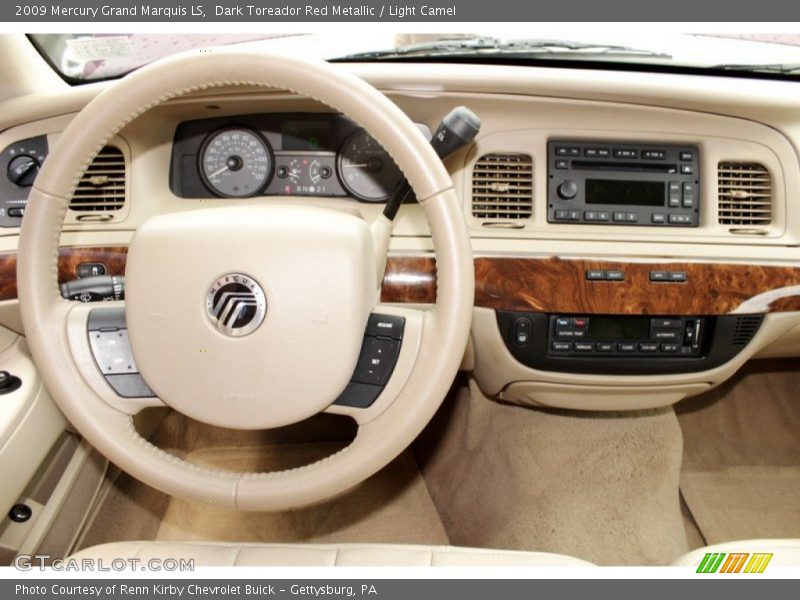 Dark Toreador Red Metallic / Light Camel 2009 Mercury Grand Marquis LS