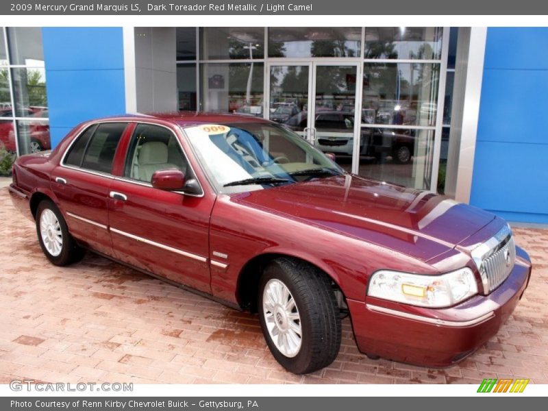 Dark Toreador Red Metallic / Light Camel 2009 Mercury Grand Marquis LS