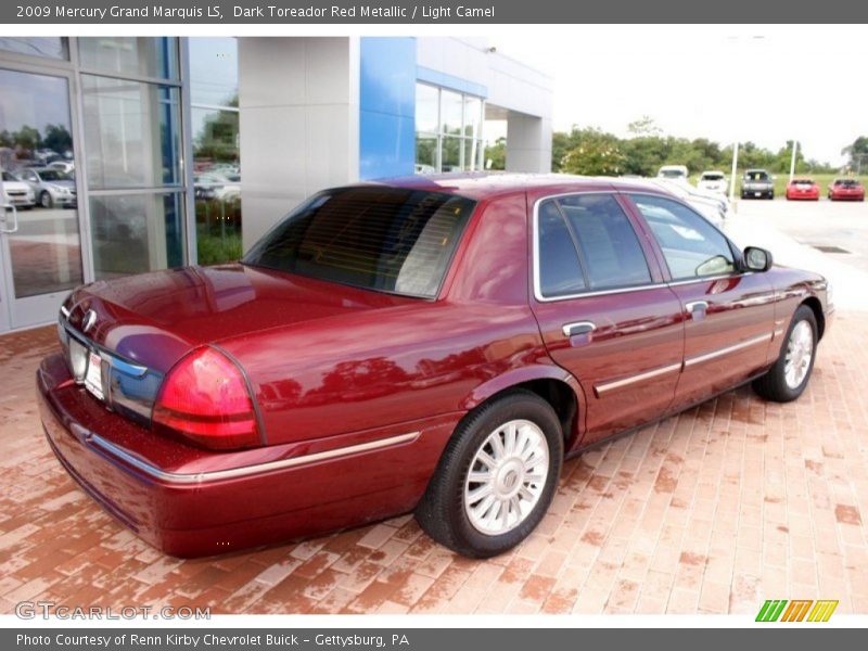 Dark Toreador Red Metallic / Light Camel 2009 Mercury Grand Marquis LS